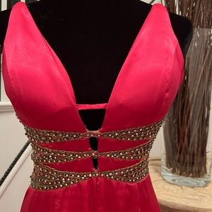 Fushia beautiful gown